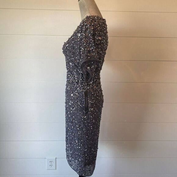 Adrianna Papell Women's Beaded Dolman Sleeve Dress Size 0 New NWT - Picture 10 of 16